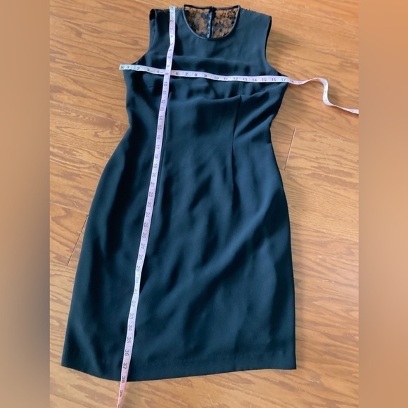 DONNA MORGAN | 60s Style Little Black Bow Dress | Size 6 - Picture 5 of 5